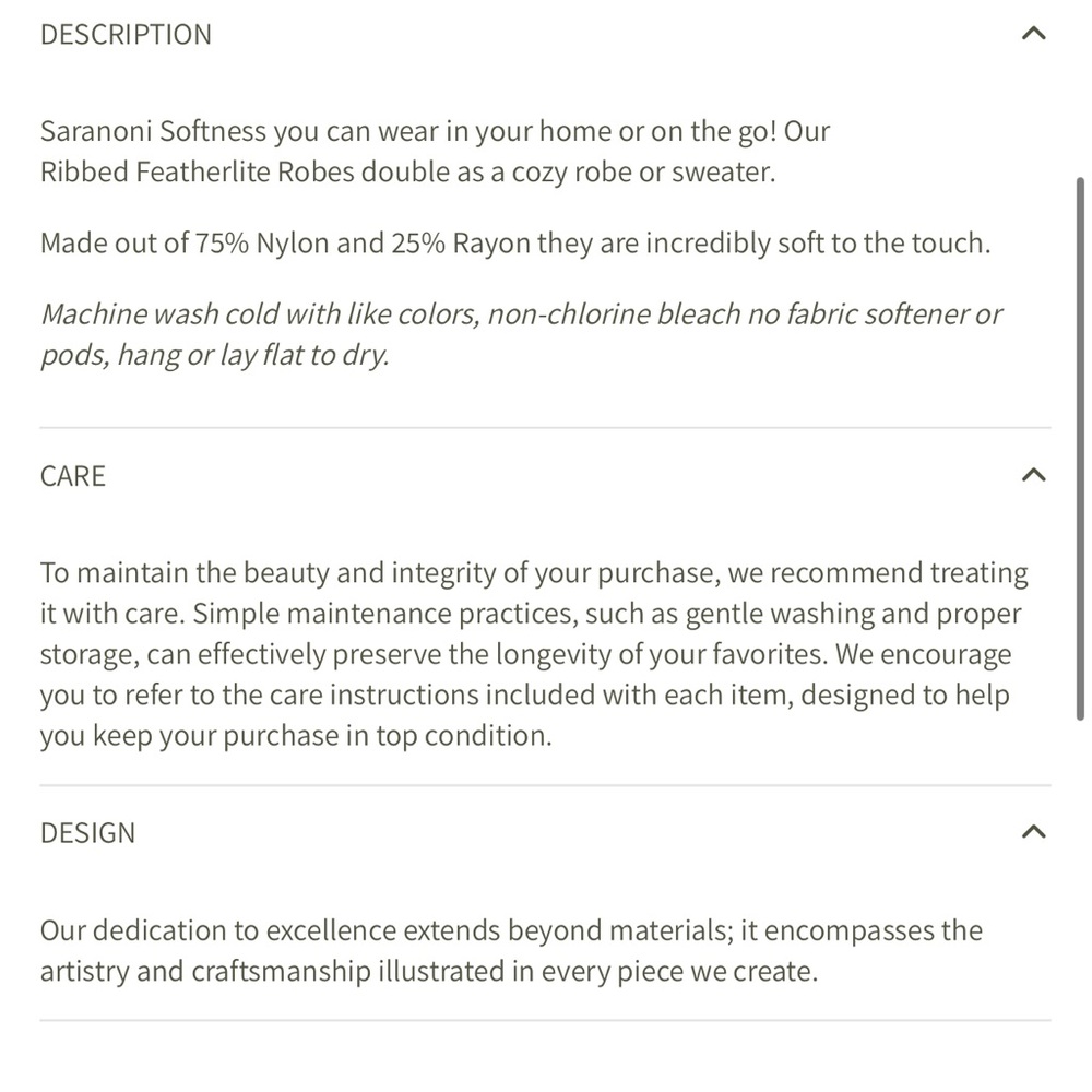 BNIB Saranoni Ribbed Featherlite Robe in Rosewood Size M - Picture 8 of 8